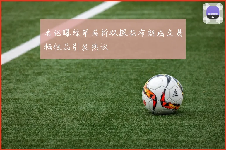 名记曝绿军或拆双探花布朗成交易牺牲品引发热议
